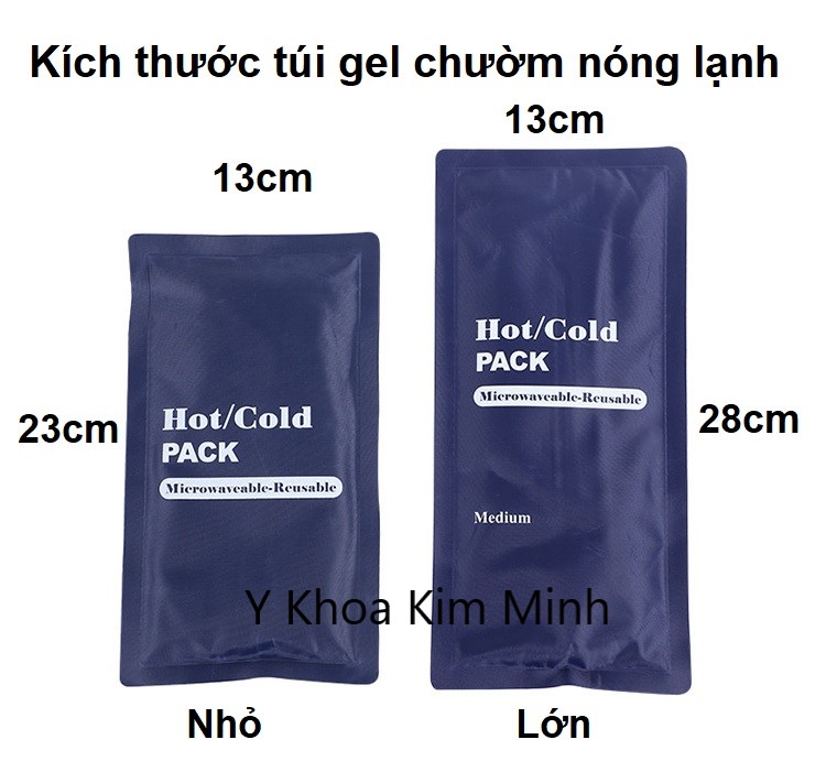 Túi gel chườm nóng lạnh 13x23cm, 13x28cm