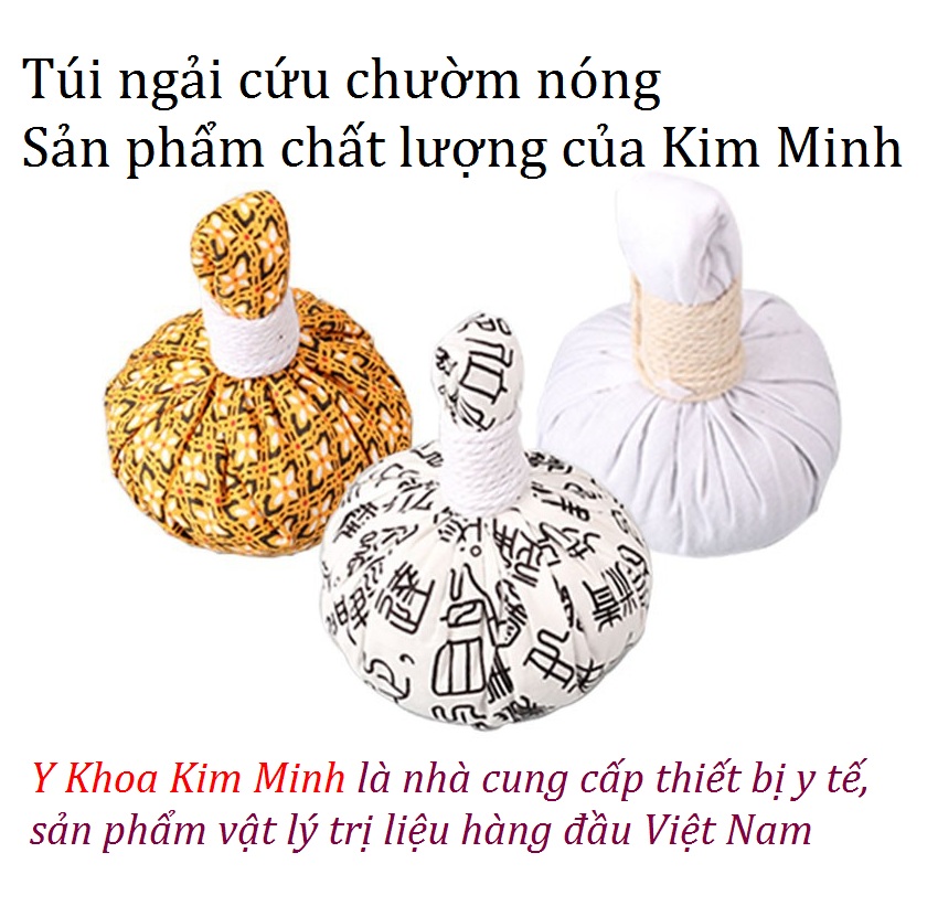 Túi ngải chườm nóng giảm đau cho người bệnh tai biến, cơ xương khớp
