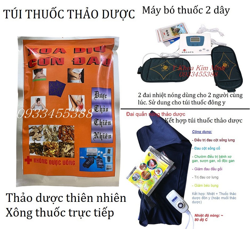 Túi thuốc bắc thảo dược chuyên dùng cho máy xông nhiệt 2 túi thuốc