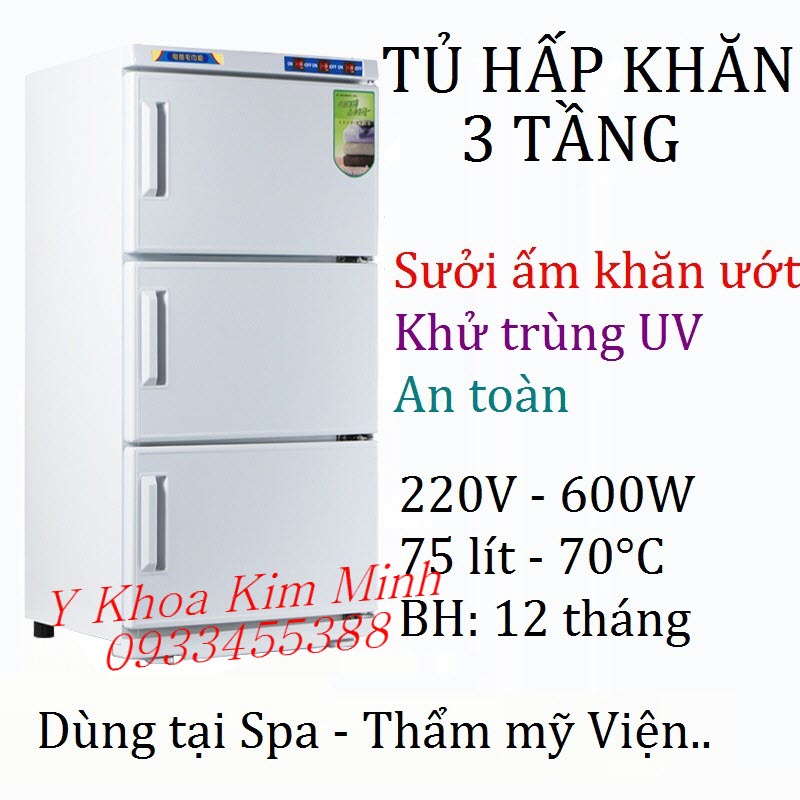 Tủ hấp khăn lớn dùng cho spa thẩm mỹ viện