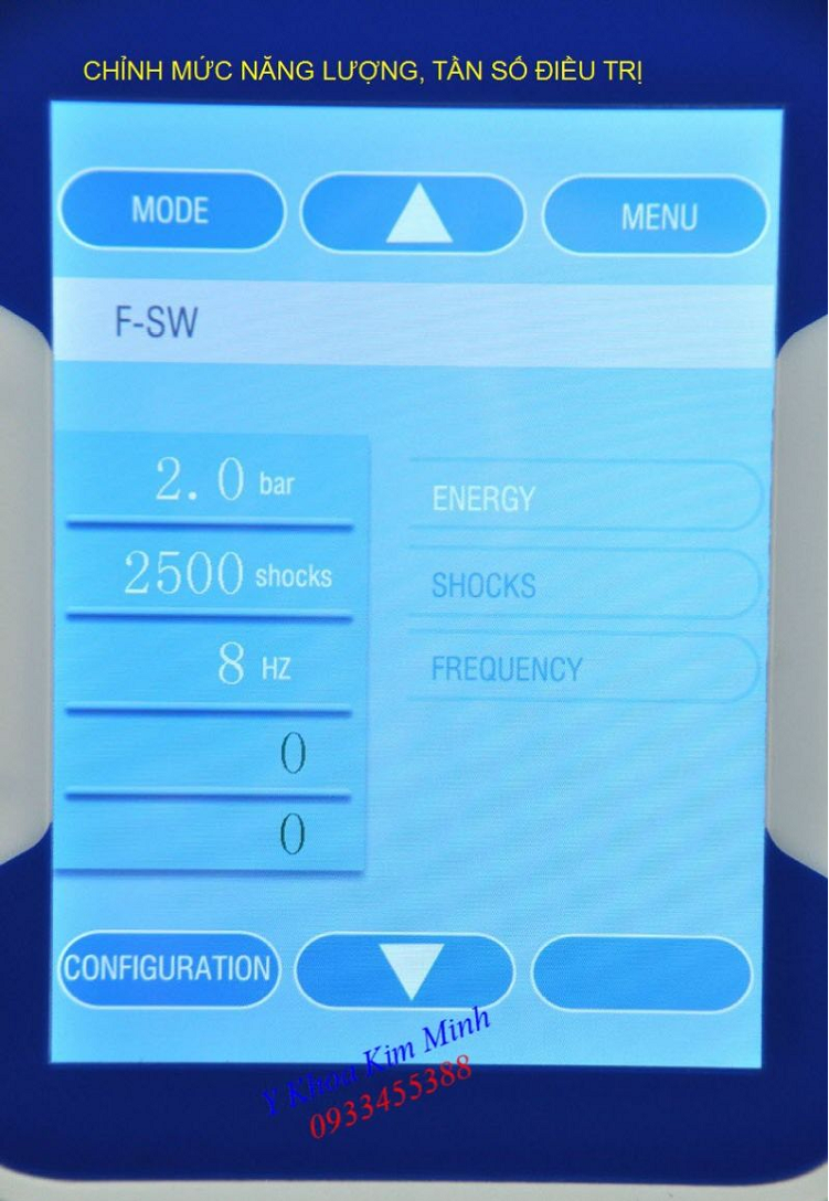 Thông số kỹ thuật máy xung kích shockwave-2019 - Y Khoa Kim Minh 0933455388