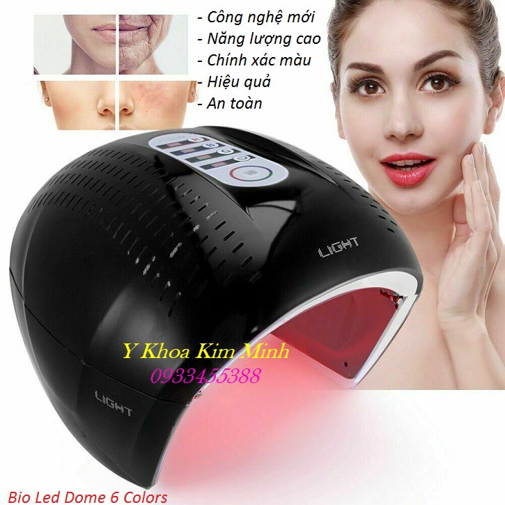 Vòm ánh sáng sinh học Bio Led Light Dome 6 màu hiệu quả điều trị nám và làm trắng da cho khách hàng - Y Khoa Kim Minh