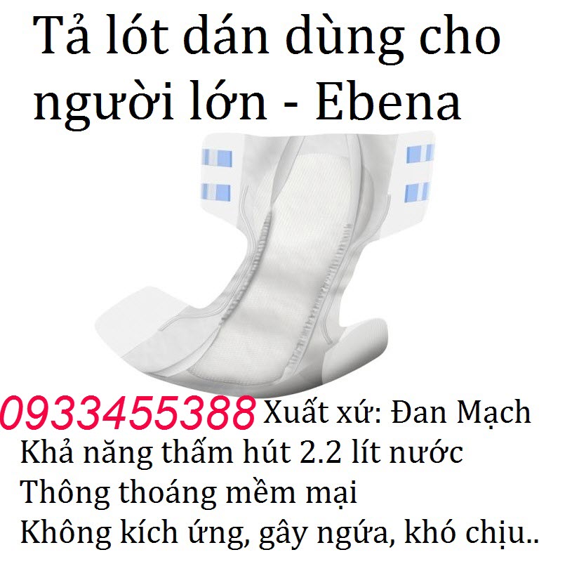 Tả lót người lớn dạng dán nhãn hiệu Ebena Đan Mạch