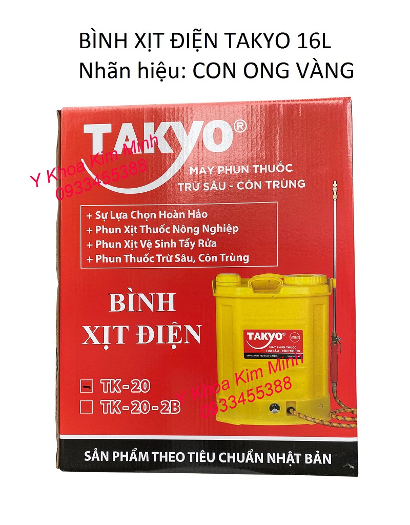Bình xịt dung dịch diệt khuẩn tích điện Takyo bán tại Tp.HCM