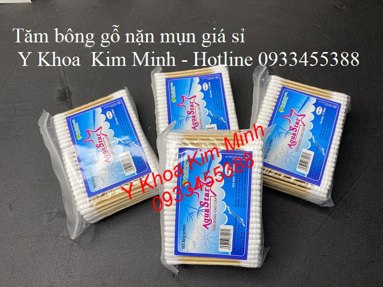 Tăm bông gỗ lấy mụn bán giá sỉ Y Khoa Kim Minh