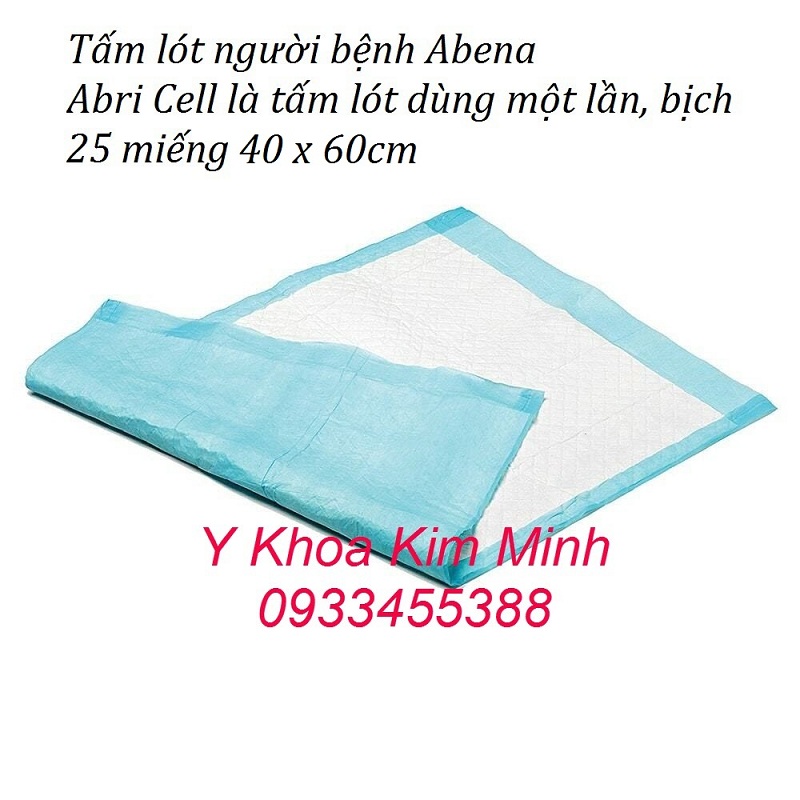 Tấm lót lưng người bệnh, tấm lót vệ sinh người bệnh Abri Cell Abena