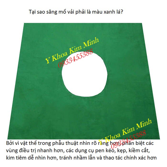 Tại sao phải dùng xăng mổ y tế vài màu xanh lá - Y Khoa Kim Minh
