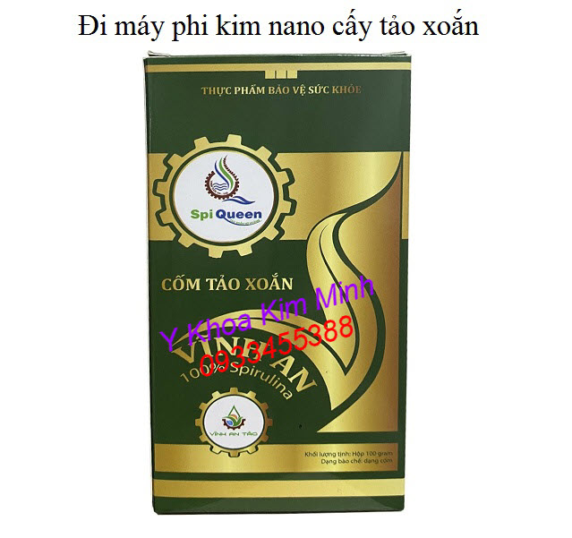Dùng tảo xoắn Spirulina chăm sóc da hiệu quả - Y Khoa Kim Minh Tảo xoắn Vĩnh An dạng cốm dùng phi kim nano cham soc da - Y khoa Kim Minh