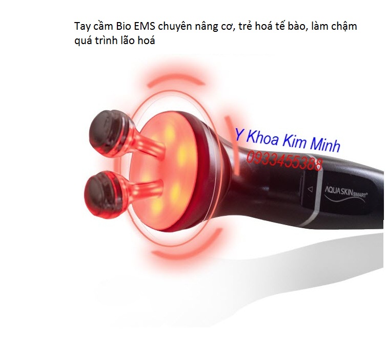 Tay cầm nâng cơ, trẻ hoá da mặt, làm chậm quá trình lão hoá máy AquaSkin Smart - Y khoa Kim Minh