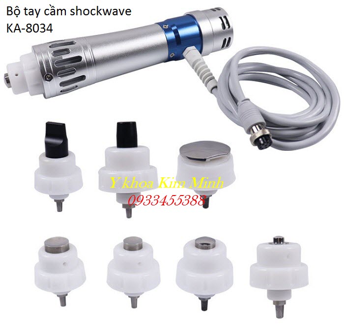 Tay cầm và đầu điều trị máy xung kích shock wave KA-8034 - Y Khoa Kim Minh