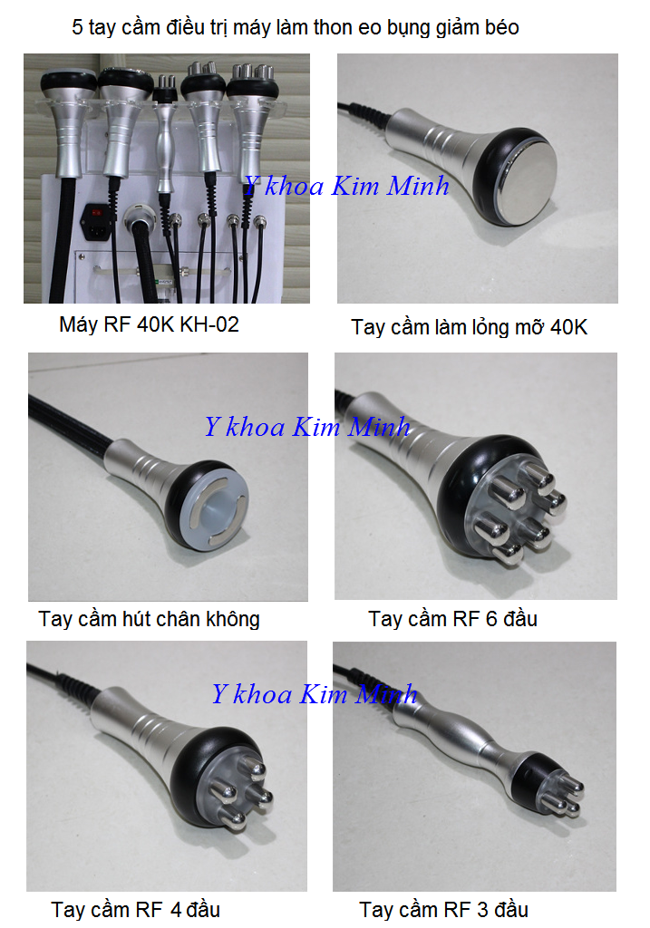 Tay cam giam beo RF may lam thon gon eo bung KH-02 - Y khoa Kim Minh 0933455388