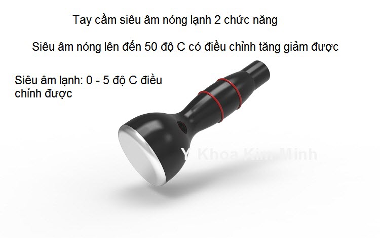 Tay cam sieu am nong lanh cham soc da mat may tre hoa da Derma KW - Y Khoa Kim Minh