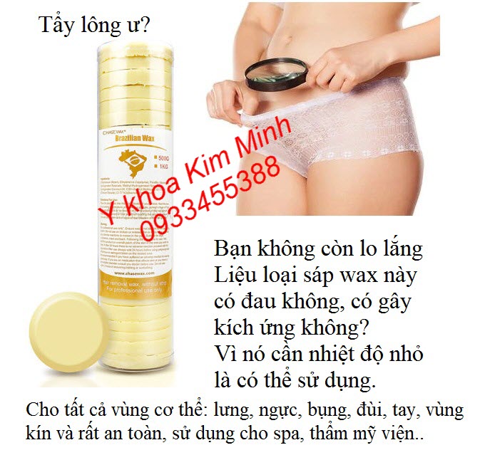 Tẩy lông body bằng sáp Brazilian Wax rất hiệu quả và an toàn - Y Khoa Kim Minh