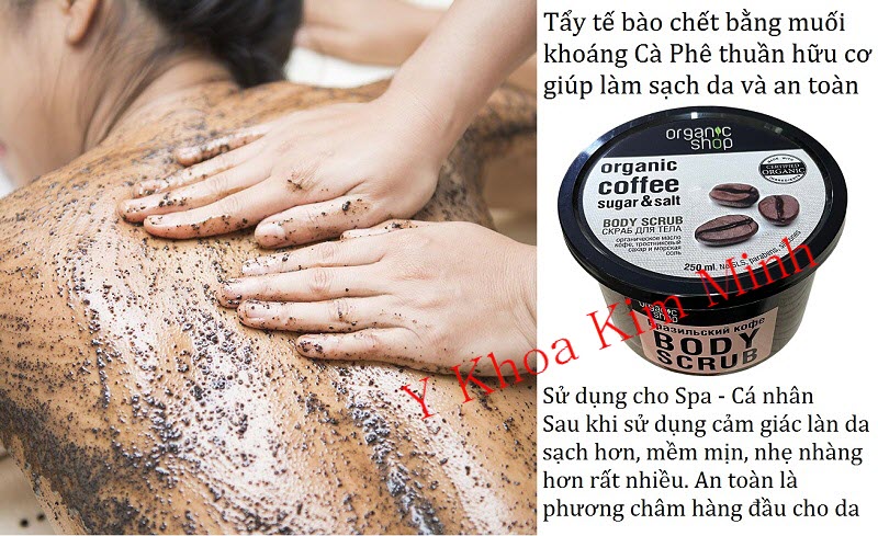 Organic Coffee Sugar & Salt là muối cà phê tẩy tế bào chết body thuần hữu cơ