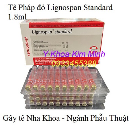 Tê Pháp, tê đỏ của Pháp dùng tiêm gây tê cục bộ trong ngành tiểu phẫu, tiêm chích thoái hóa khớp gối