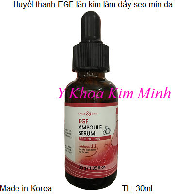 Tế bào gốc, huyết thanh EGF Dear&Deam Korea giúp tăng sinh tế bào da làm đầy sẹo, mịn da như baby - Y khoa Kim Minh Tế bào gốc, huyết thanh EGF giúp tăng sinh trưởng tế bào làm đầy sẹo, mịn da như baby - Y khoa Kim Minh
