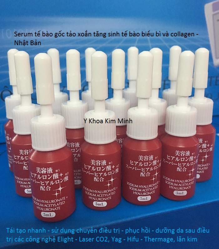 Serum te bao goc nhat ban su dung sau ban laser, elight, opt, thermage, hifu, lan kim Y Khoa Kim Minh ban gia si