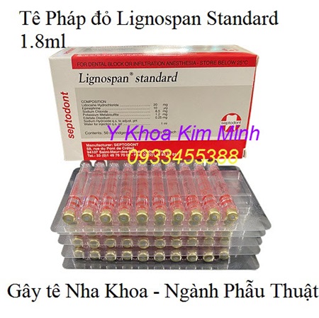 Tê dùng cho phẫu thuật thẩm mỹ vùng mắt, tê đỏ Pháp
