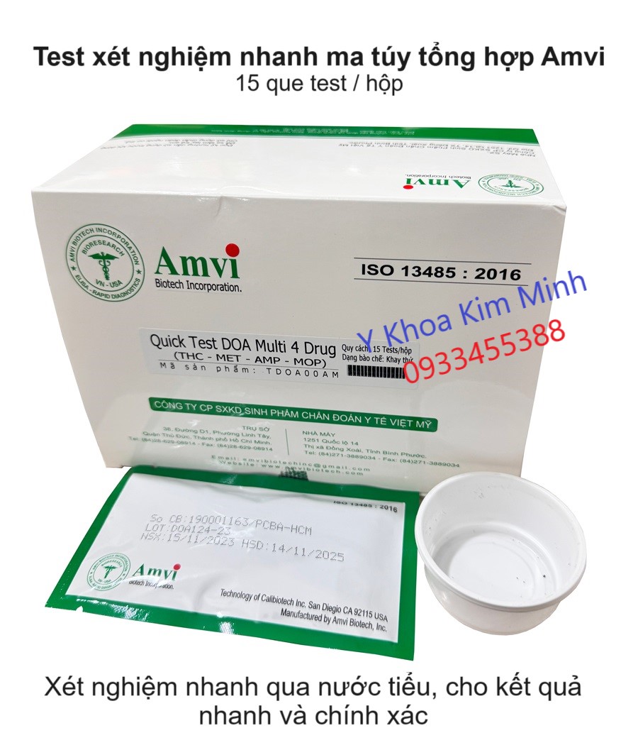 Test xét nghiệm ma túy đá Amvi bằng nước tiểu