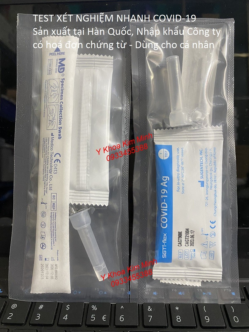 Test xét nghiệm nhanh Covid-19 của Hàn Quốc bán tại Tp.HCM