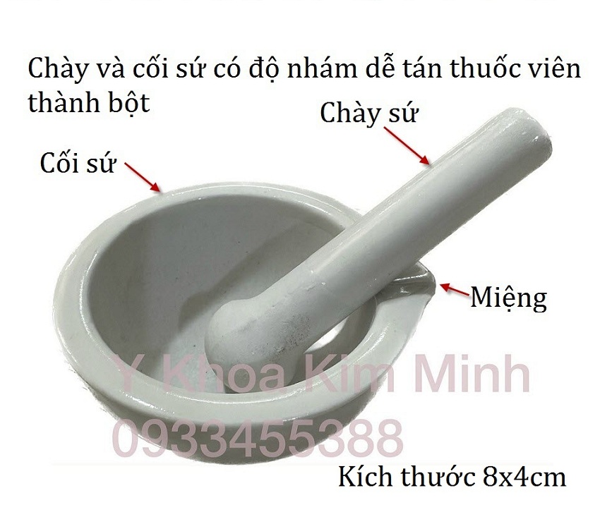 Thông số và chức năng cối và chày bằng sứ nghiên thuốc