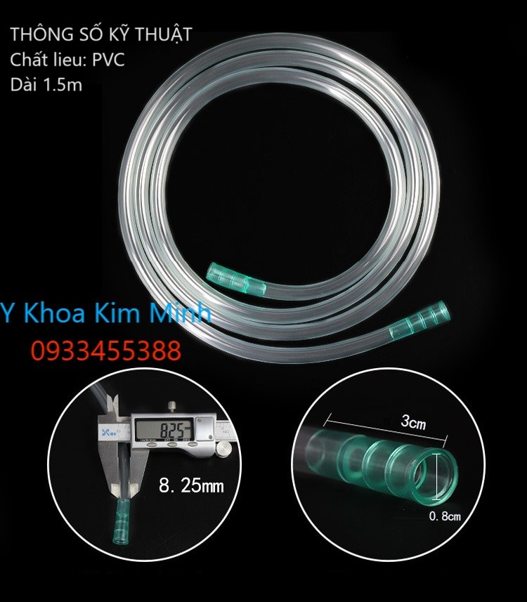 Thông số kỹ thuật bộ dây truyền ống hút dịch dùng 1 lần