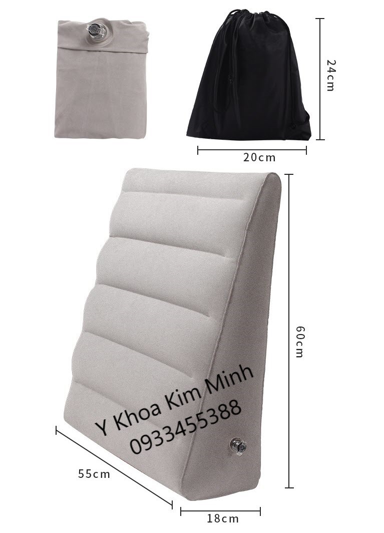 Thông số kỹ thuật gối tam giác bơm hơi