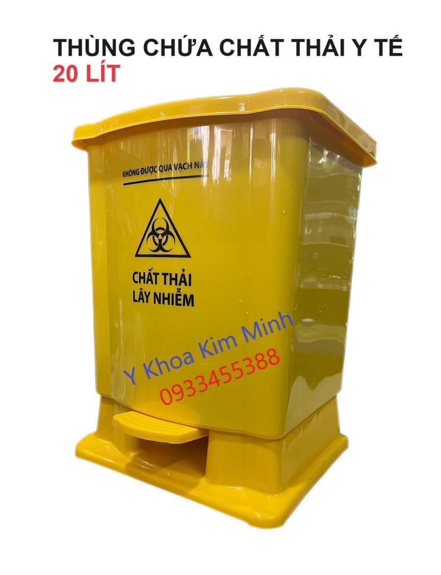 Thùng rác dùng chứa chất thải y tế