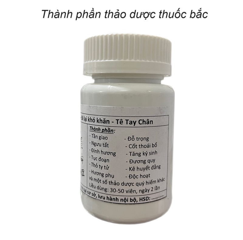 Thảo dược thuốc bắc chữa trị đau thần kinh tọa, tê bại, tê bì tay chân