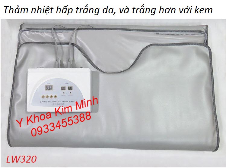 Thảm hấp trắng da nhiệt hồng ngoại vô cực LW 320 Thảm nhiệt hấp trắng da bằng nhiệt hồng ngoại vô cực LW320