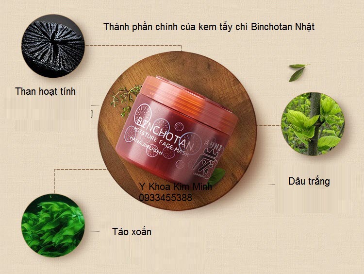 Thanh phan chinh cua kem tay chi Binchotan Nhat ban tai tp hichiminh y khoa kimminh