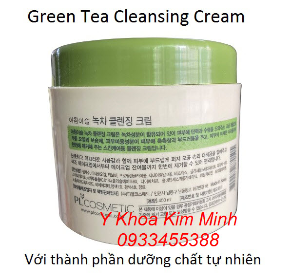 Kem massage mặt trà xanh chứa các dưỡng chất tự nhiên giúp làm sạch da một cách hoàn hảo, sản phẩm nhập khẩu Hàn Quốc