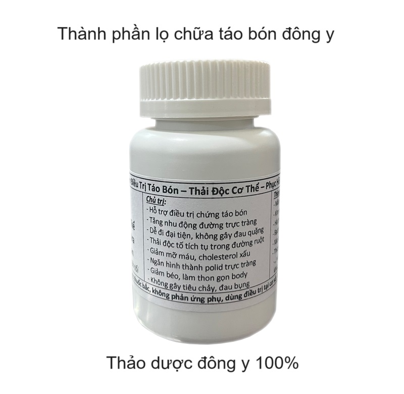 Thành phần thảo dược của lọ chữa táo bón xổ độc gan cơ thể