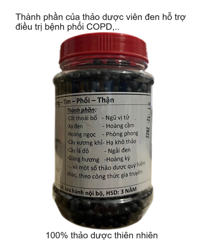 thành phần thảo dược hỗ trợ điều trị bệnh tắt nghẽn phổi mạn tính COPD