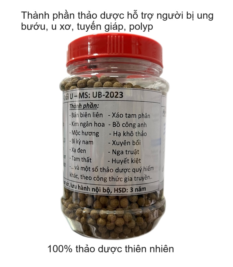 Thành phần của thảo dược hỗ trợ người bệnh u xơ, ung bướu, tuyến giáp, polyp