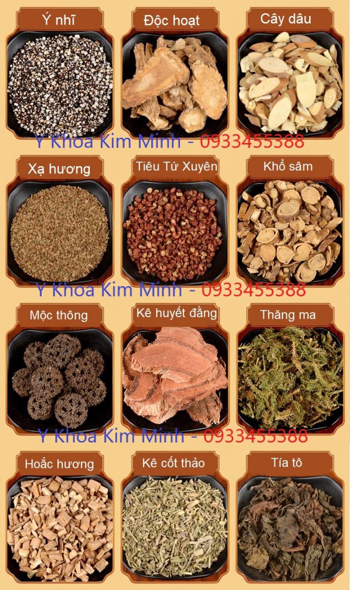 Thuoc bac ngam chan 28 vi