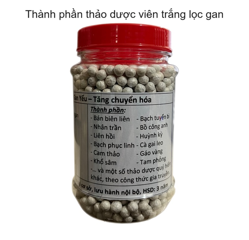 Thành phần thảo mọc của viên trắng dùng lọc gan