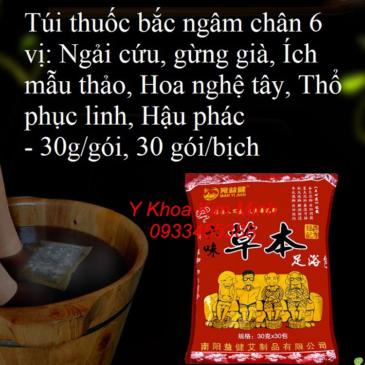 Thành phần của thuốc bắc ngâm chân 6 vị điều trị bệnh đau cột sống, cơ xương khớp - Y khoa Kim Minh
