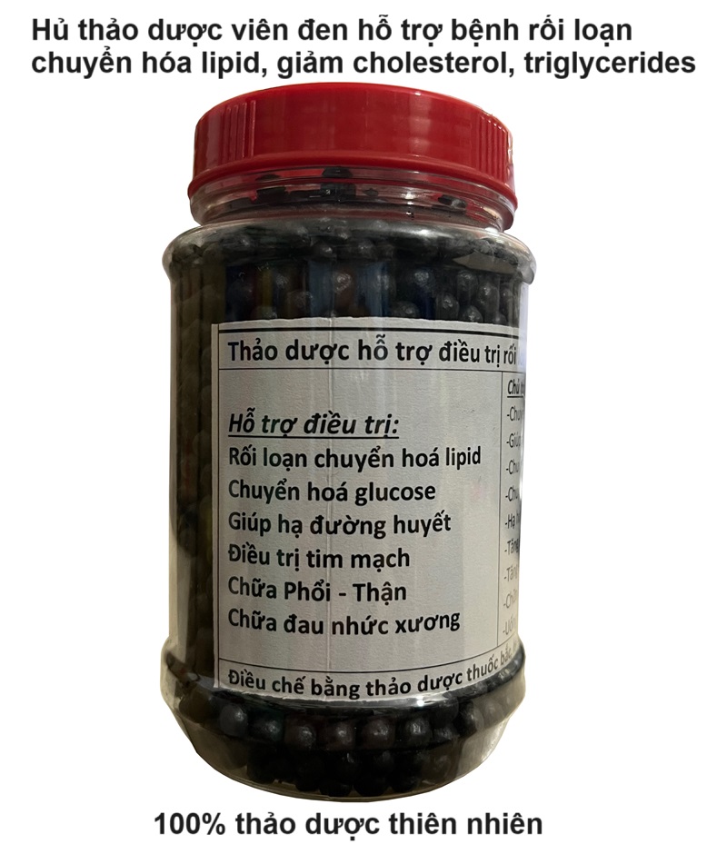 Thảo dược viên đen hỗ trợ bệnh rối loạn chuyển hóa lipid máu của người bệnh tiểu đường