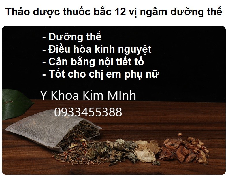 Thảo dược thuốc bắc 12 vị dưỡng thể toàn thân