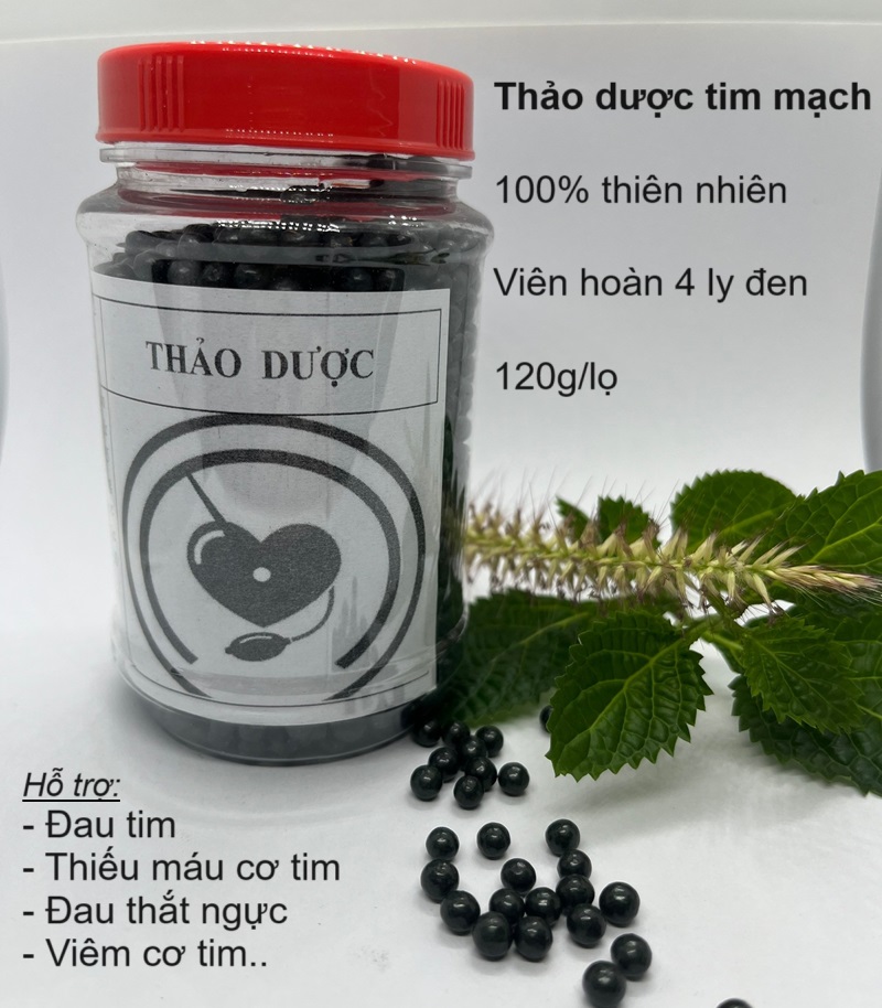 Viên thảo dược hỗ trợ điều trị bệnh tim, đau cơ tim, đau thắt ngực, thiếu máu cơ tim, rối loạn cơ tim