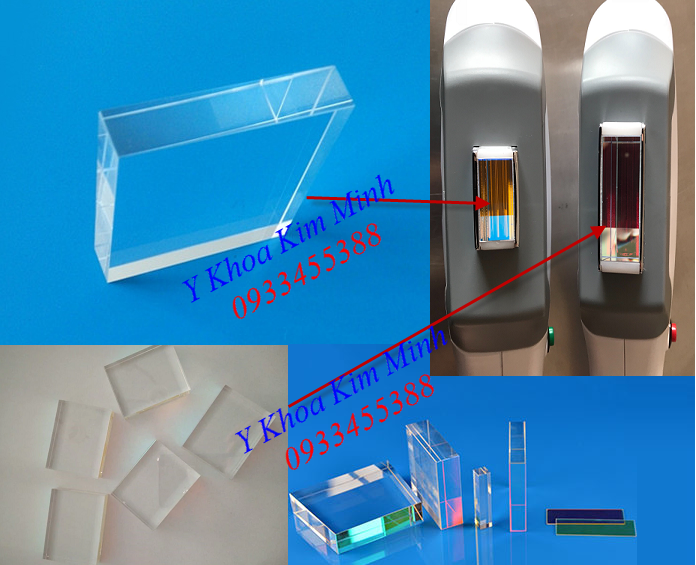 Kính lọc xung ánh sáng IPL ngăn tia UV trong tay cầm triệt lông Elight OPT - Y Khoa Kim Minh 0933455388