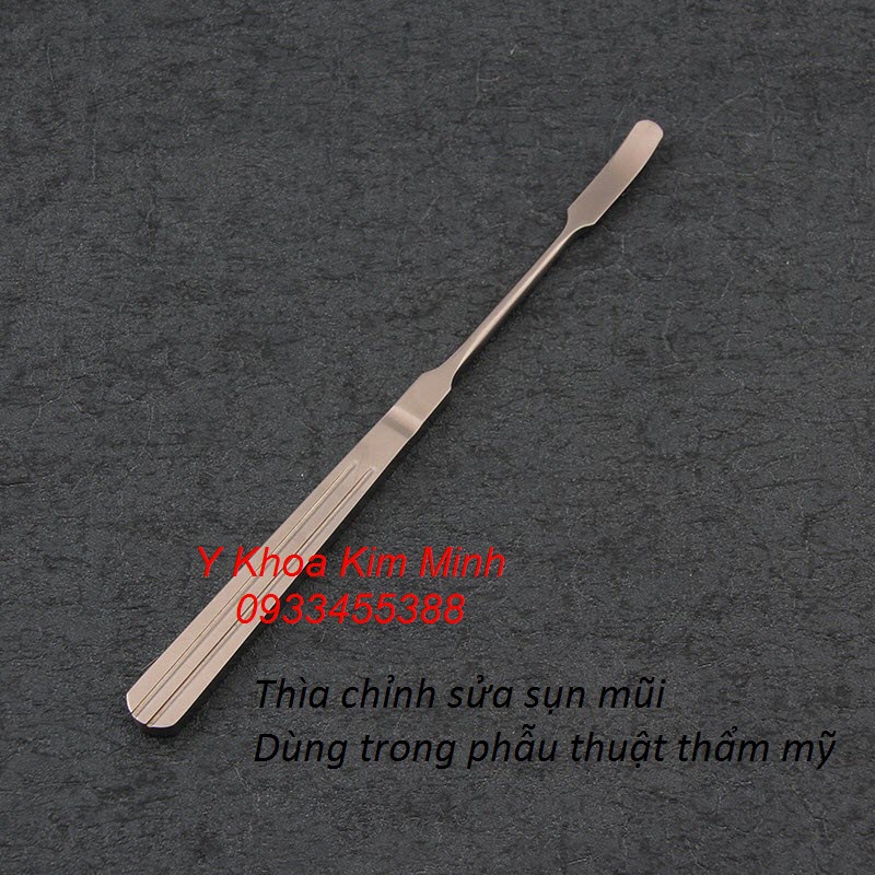 Thìa chỉnh sửa sụn mũi đầu vuông dùng trong phẫu thuật thẩm mỹ