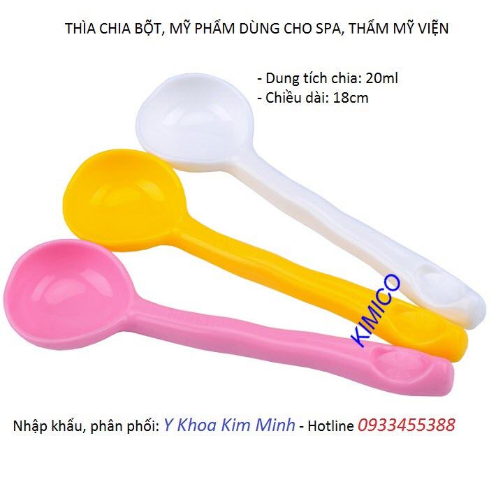 Muỗng nhựa chia bột dưỡng da spa - Y khoa Kim Minh Thìa muỗng nhựa chia bột thẩm mỹ spa bán tại Y khoa Kim Minh - Y Khoa Kim Minh