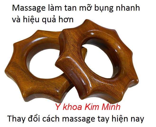 Vòng massage bằng gỗ cầm tay, thiết bị massage giảm béo body