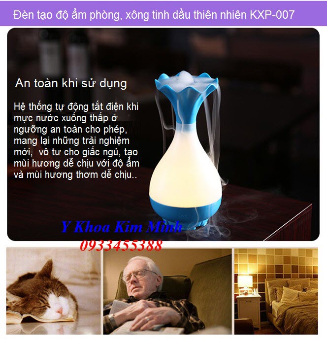 Thiết bị tạo độ ẩm phòng và xông tinh dầu thiên nhiên KXP-007 - Y Khoa Kim Minh 0933455388