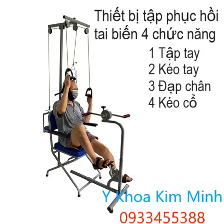 Dụng cụ thiết bị tập mạnh tay chân 4 chức năng cho người bệnh tai biến đột quỵ