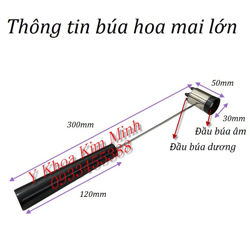 Thông số kỹ thuật búa hoa mai lớn bán ở Tp.HCM