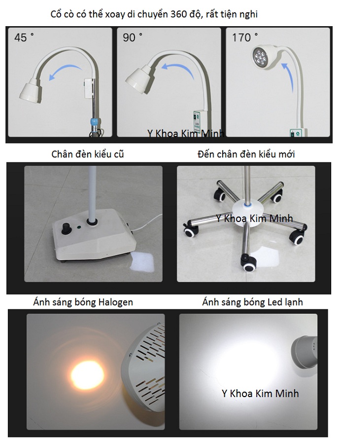 Thông tin đèn tiêu phẫu 7 bóng led lạnh LCL-07 bán tại Y khoa Kim Minh
