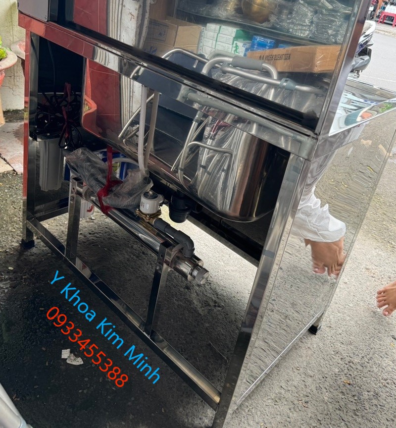 Thông số bồn rửa dụng cụ phẫu thuật kết hợp rưa tay phẫu thuật bác sĩ BPT201